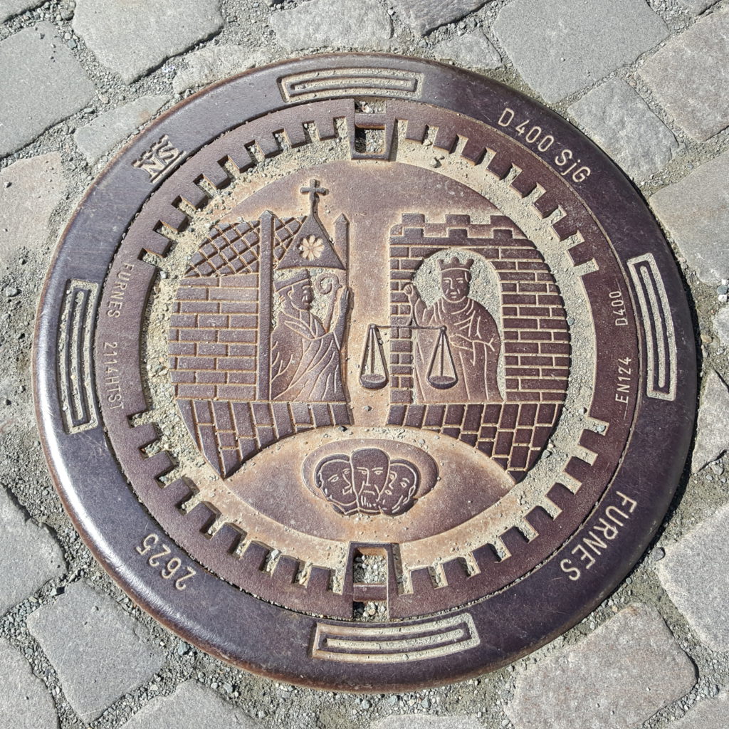 Kanaldeckel in Trondheim 