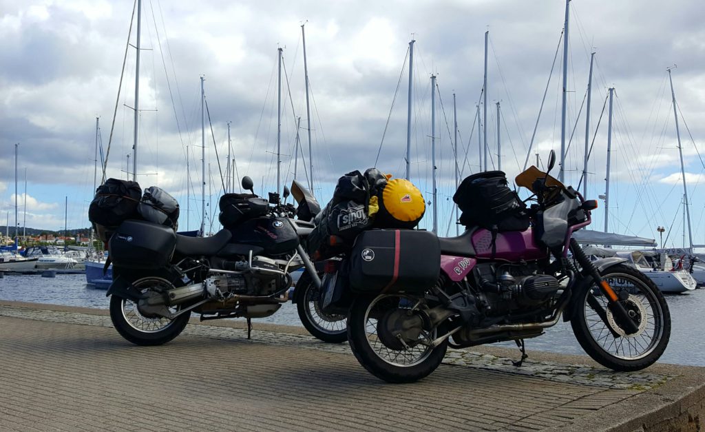 Die Bikes im Hafen von Kristiansand 